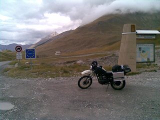 Blick vom Col de Larche nach Frankreich